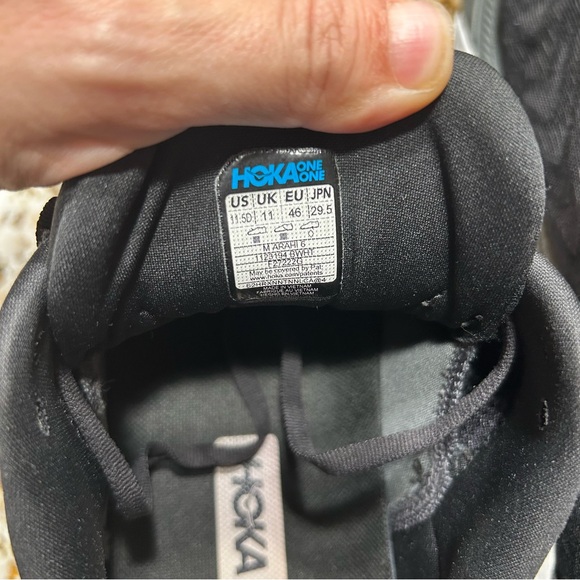 Hoka One One Arahi 6 Running Shoe Black Mens Size 11.5 D - Picture 8 of 8